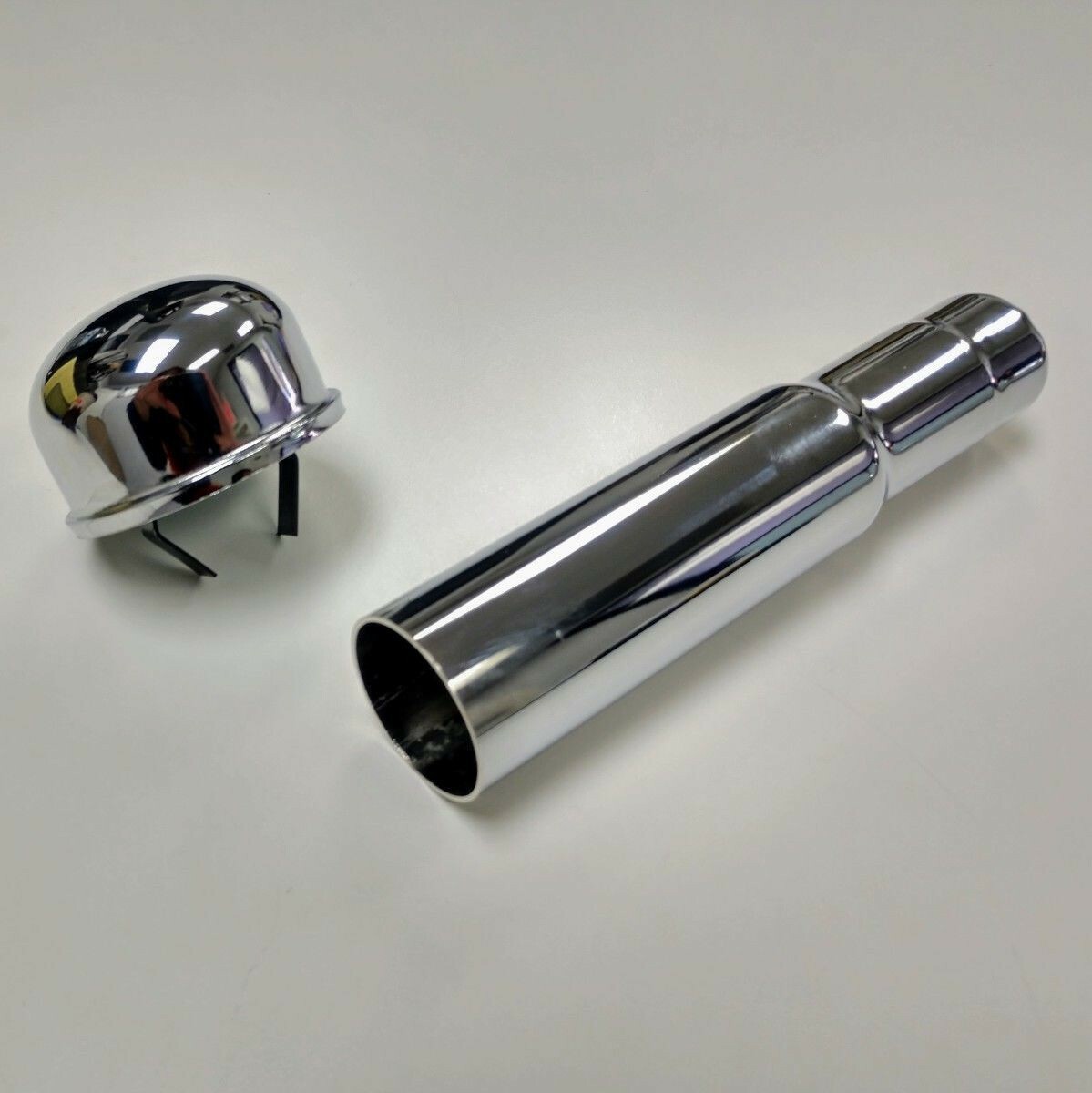 Chrome Oil Filler Tube W/ Cap, Fits Chevy Early SBC 265-283-327-350 Hot Rat Rod
