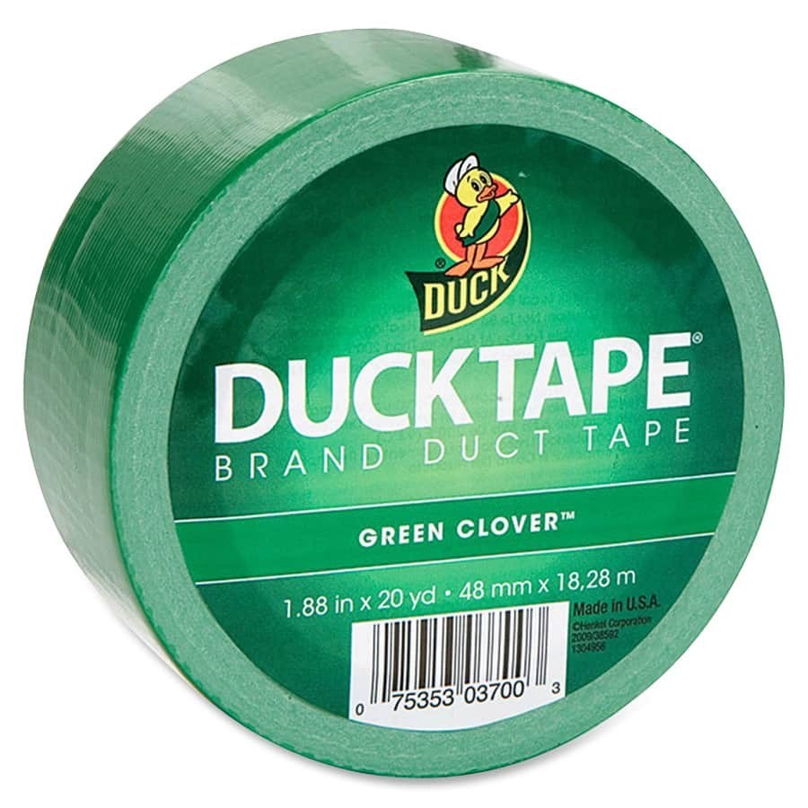 Duck Brand Color Duct Tape, 20 yd Length x 1.88" Width, Green