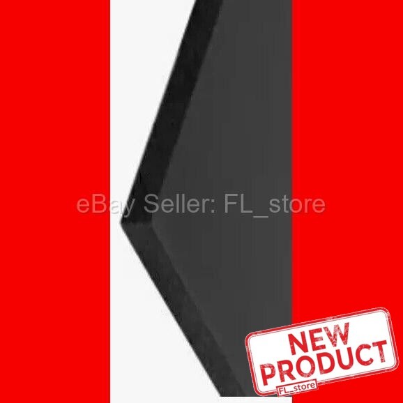 High Density Polyethylene Black Plastic Sheet 1/4" Thick x 48" L X 12" W HDPE