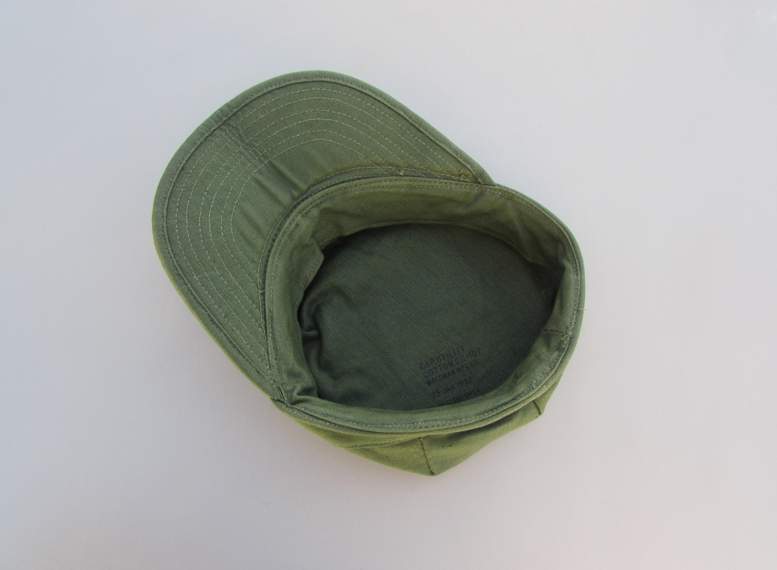 ORIGINAL VIETNAM 1957 MAAG SPECIAL FORCES M1952 OG-107 UTILITY UNIFORM CAP LAOS
