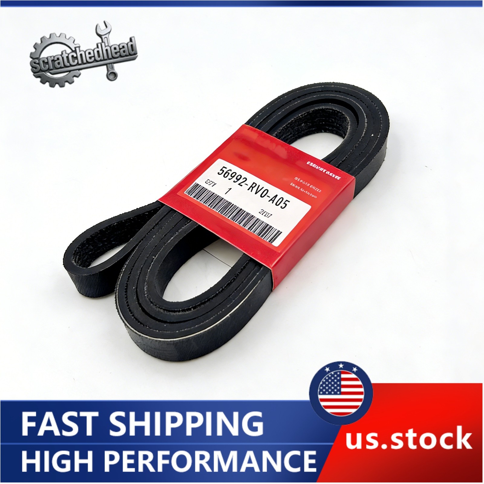 Genuine OEM Honda Acura 56992-RV0-A05/38920-RCA-A03 Serpentine Drive Belt