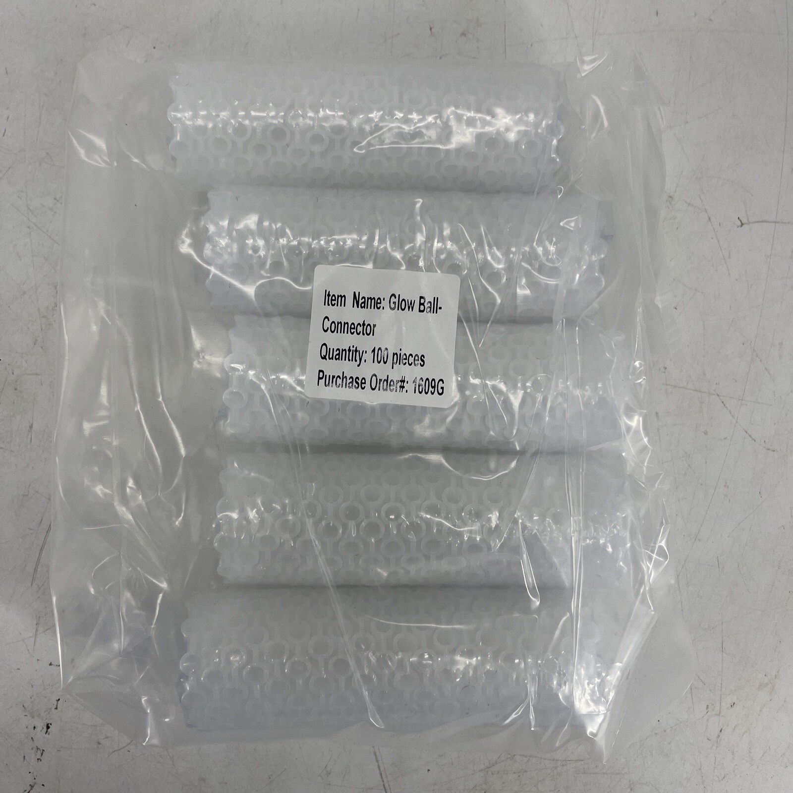 LOT OF 100 Glow Stick Ball Flower Connectors NEW IN PACKAGE