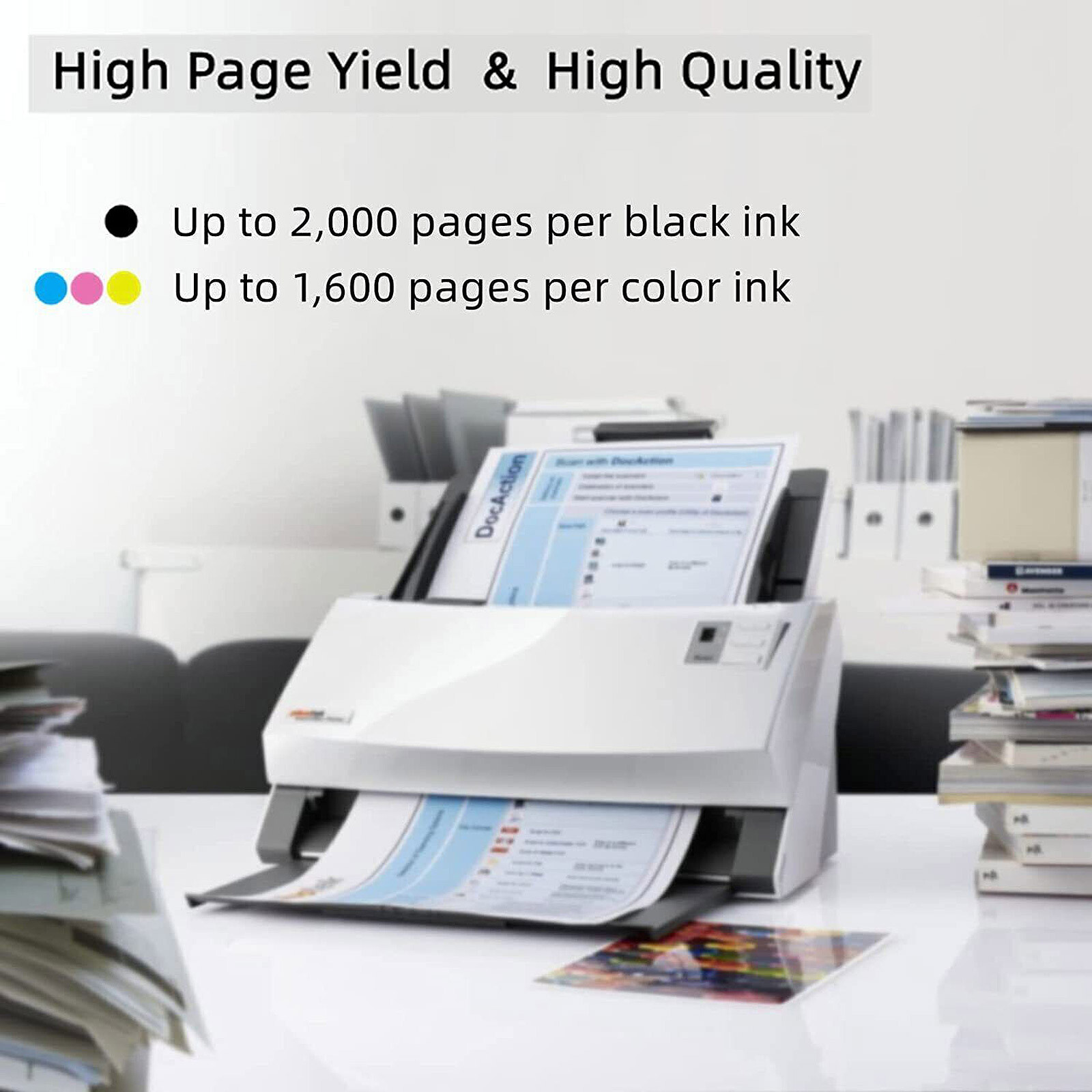 Printer Ink 952 XL 952XL Ink Combo Pack for HP OfficeJet Pro 8710 8715 8720 -4PK