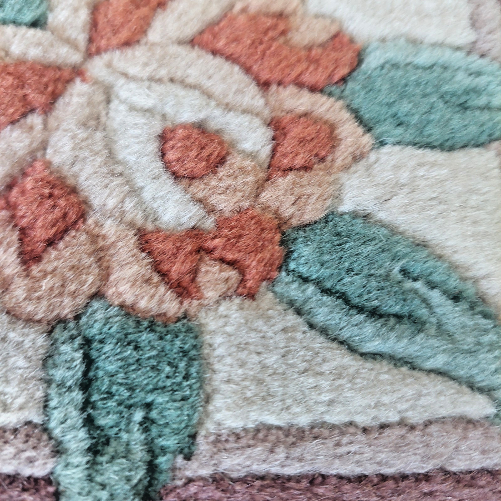 2'3 x 3'6 Chinese Aubusson Medallion Oriental Rug Floor Runner Hand-knotted Wool