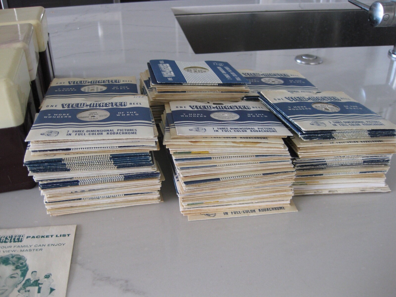 View Master European single reels Austria, Belgium, Germany, Italy,France, Spain