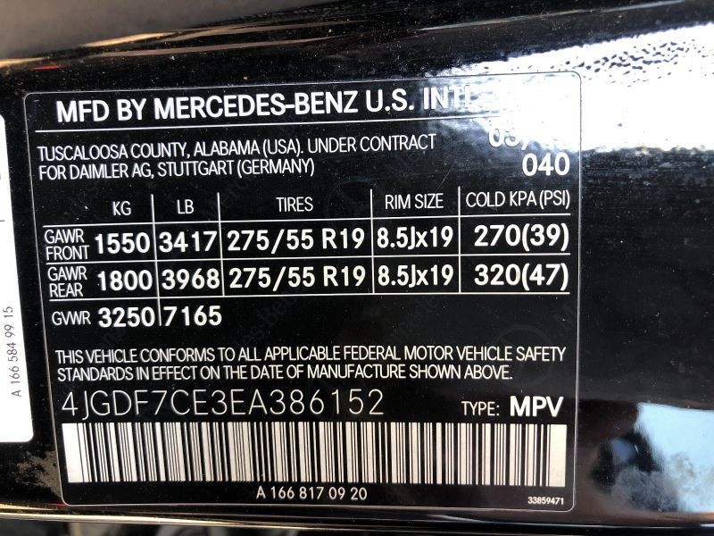 2014 2015 MERCEDES BENZ CLA250 Blind Spot Radar Object Distance Sensor 9127