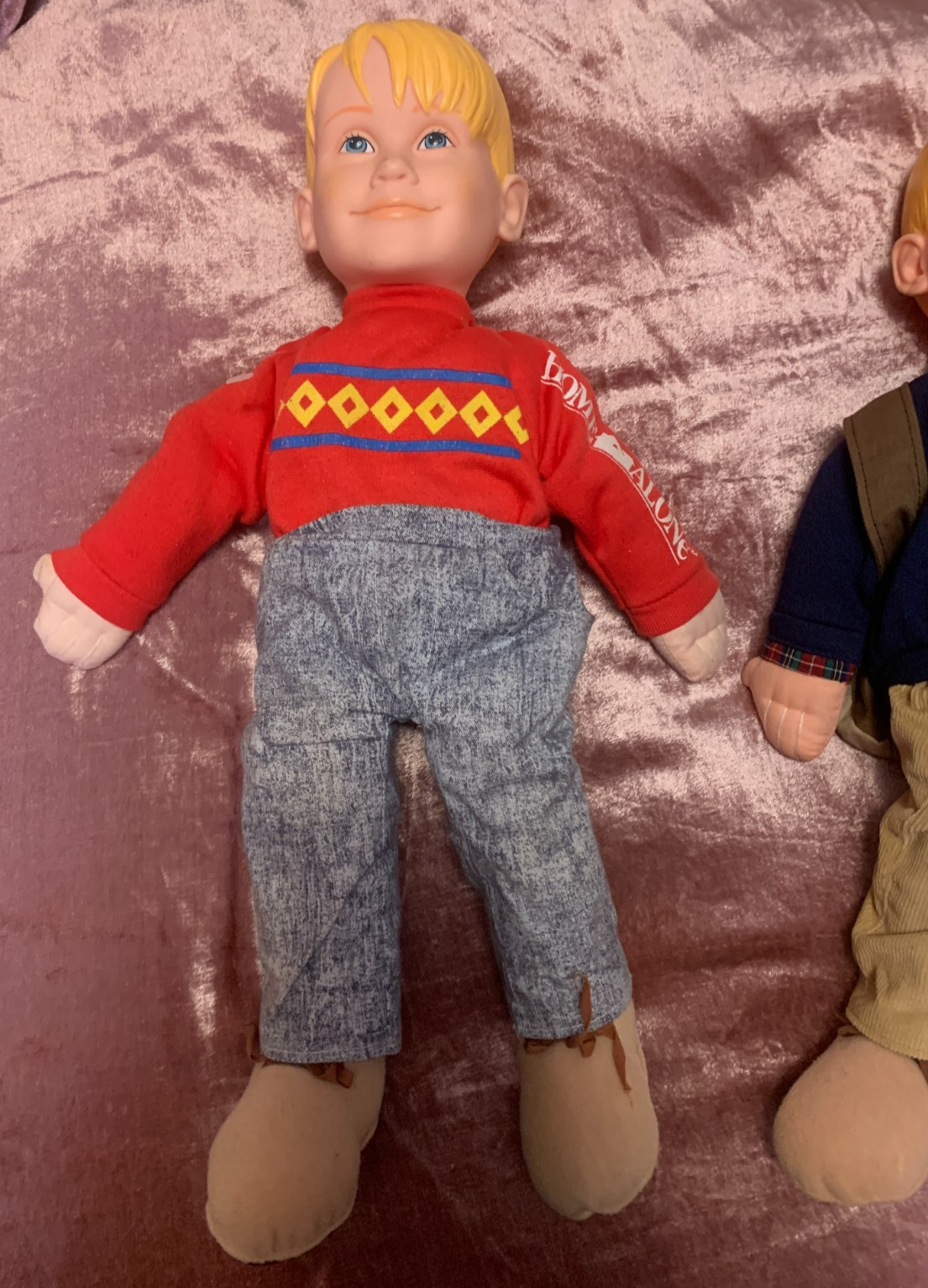 Vintage 90s Home Alone 2 18" Talking Kevin Doll Set Lost In New York Pull String