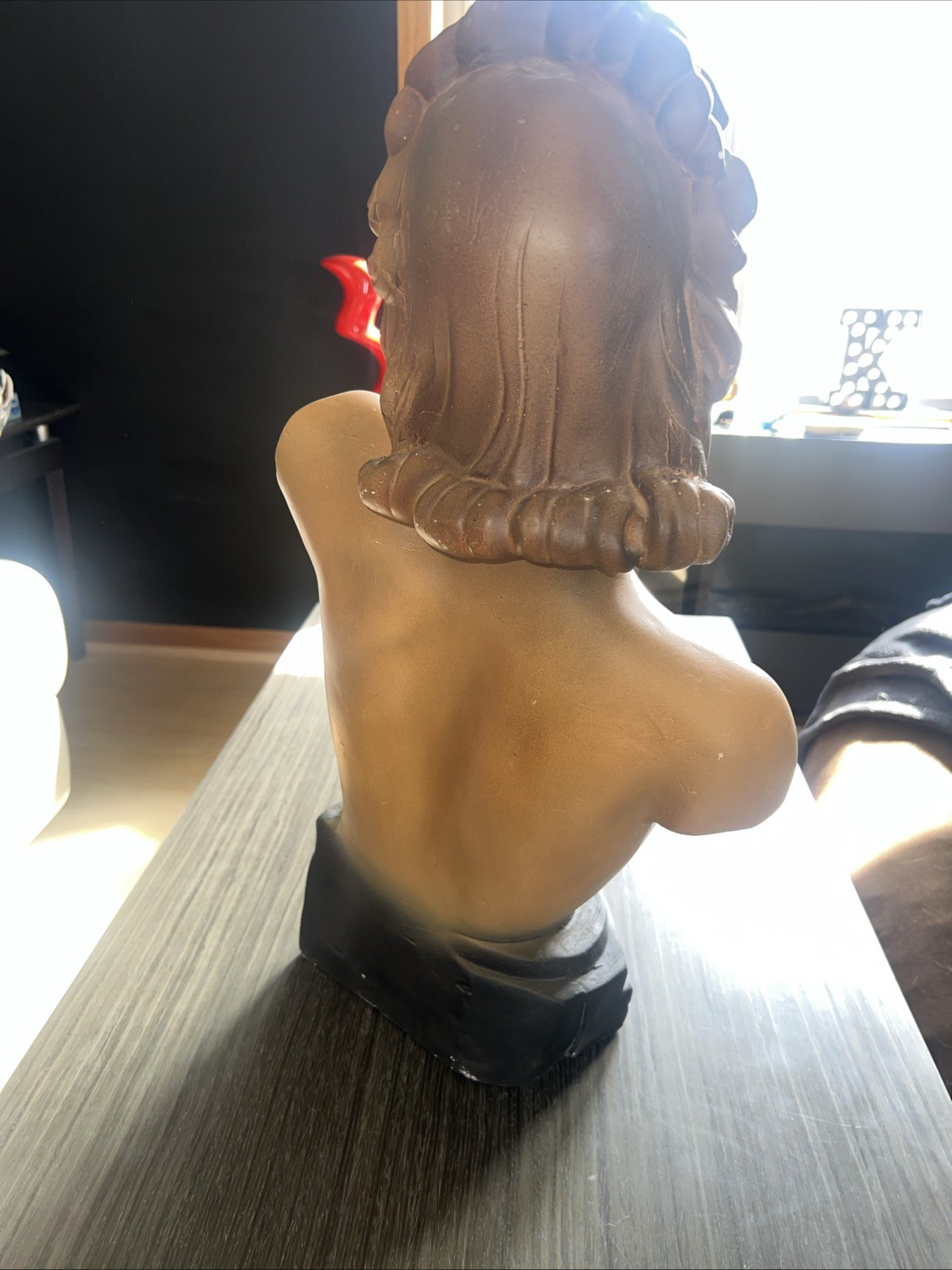 RARE D.W RAVI Woman Nude Bust Head LINGERIE Mannequin Plaster NICE BEAUTY