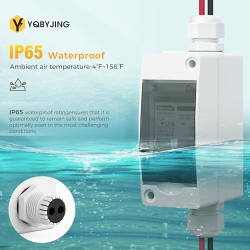 Solar Panel Disconnect Switchmp DC AC Miniature 2 Holes 500V Box & Wire 20A