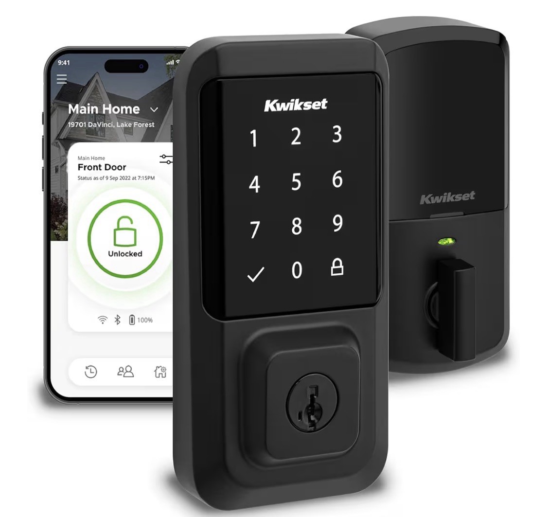 Kwikset Touchscreen Wi-Fi Enabled Smart Lock. Keyless Entry Matte Black. New.
