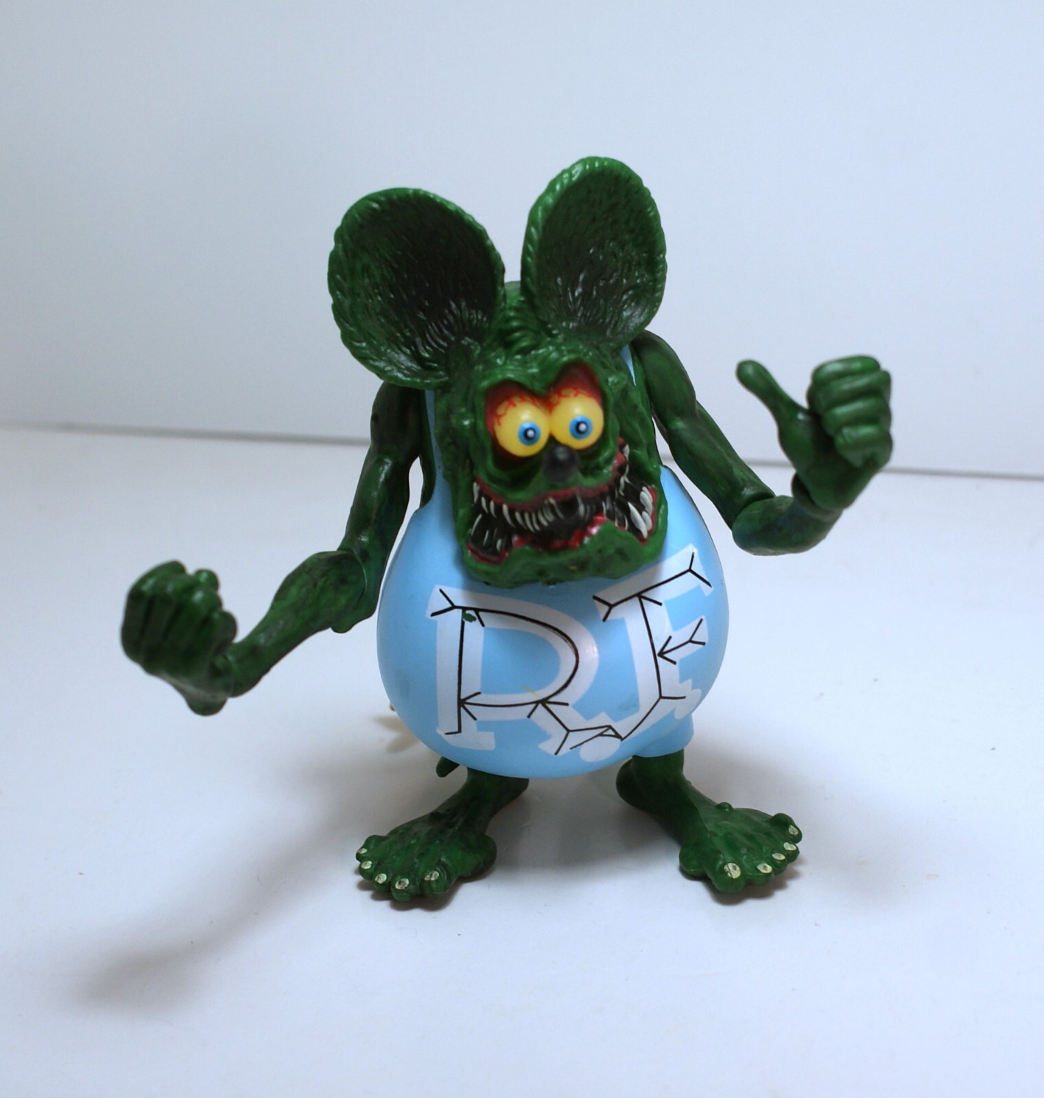 Hard to find Rat Fink " Big Daddy" ED Roth PVC BLUE color! Adult collectible