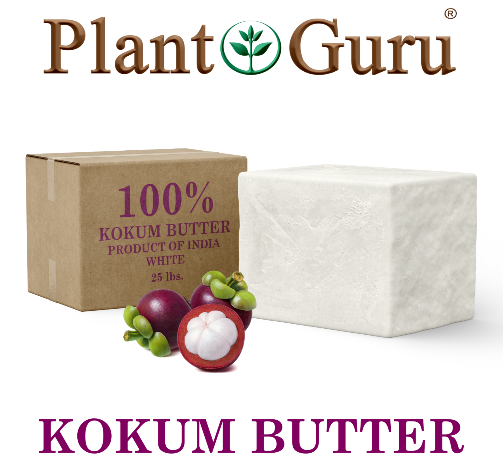 Raw Kokum Butter 100% Pure Natural Organic Cold Pressed Bulk Wholesale