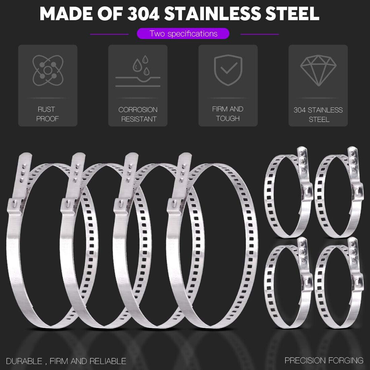 14Pcs CV Joint Boot Clamp Pliers with CV Boot Clamps Kit Ear Type Banding Tool