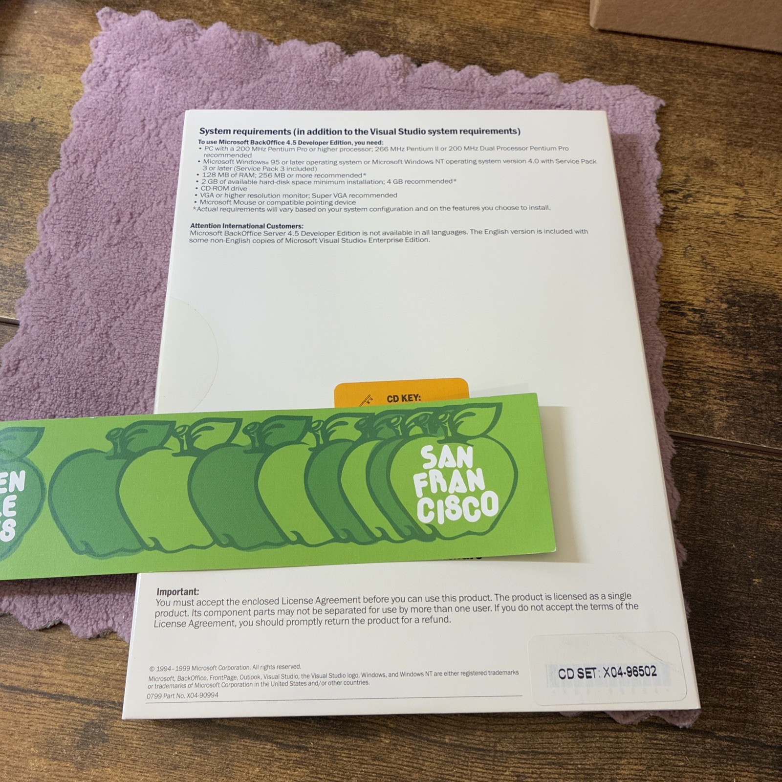 Microsoft Visual Studio 6.0 Enterprise Edition 628-00404 Retail Box Complete CIB