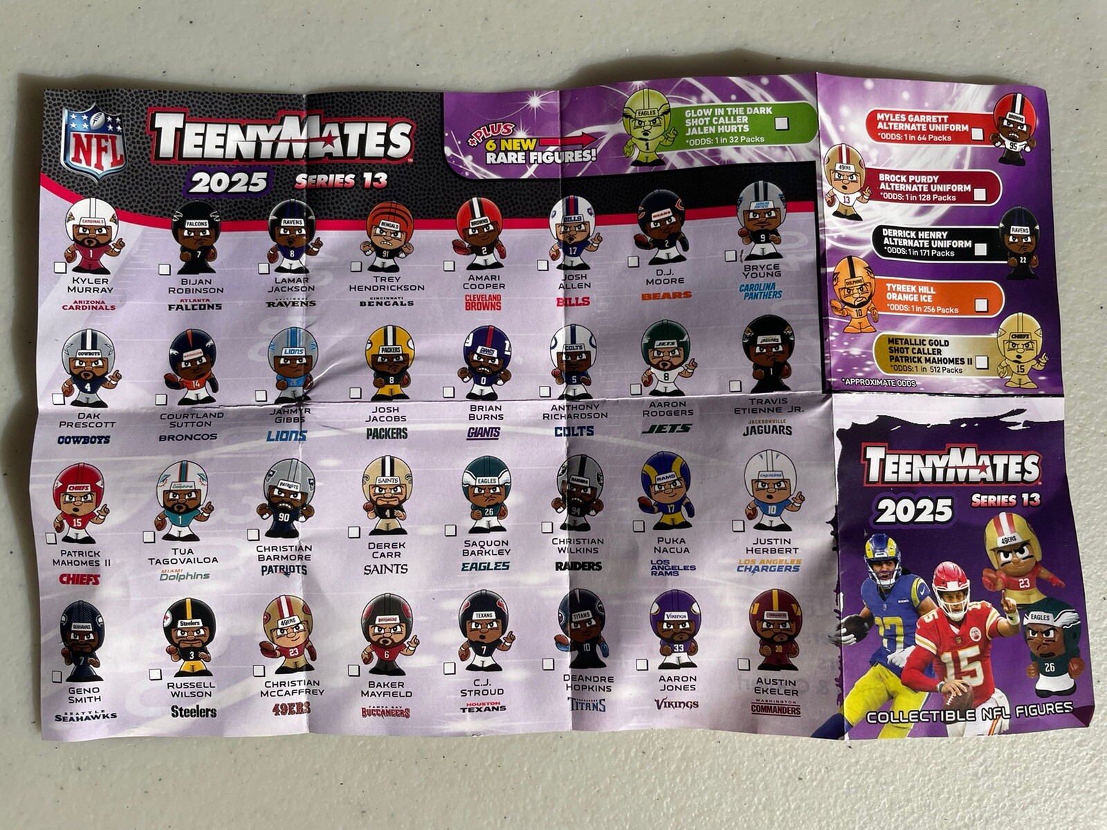 2025 NFL TeenyMates Series 13 Pick Your Own BRAND NEW Choose teeny mate CHEAP