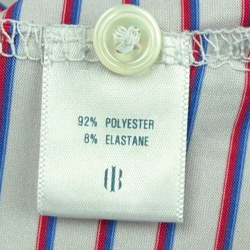 Holderness Bourne Mens "The Sutton" Polo Shirt Sz L Red Striped Golf Performance