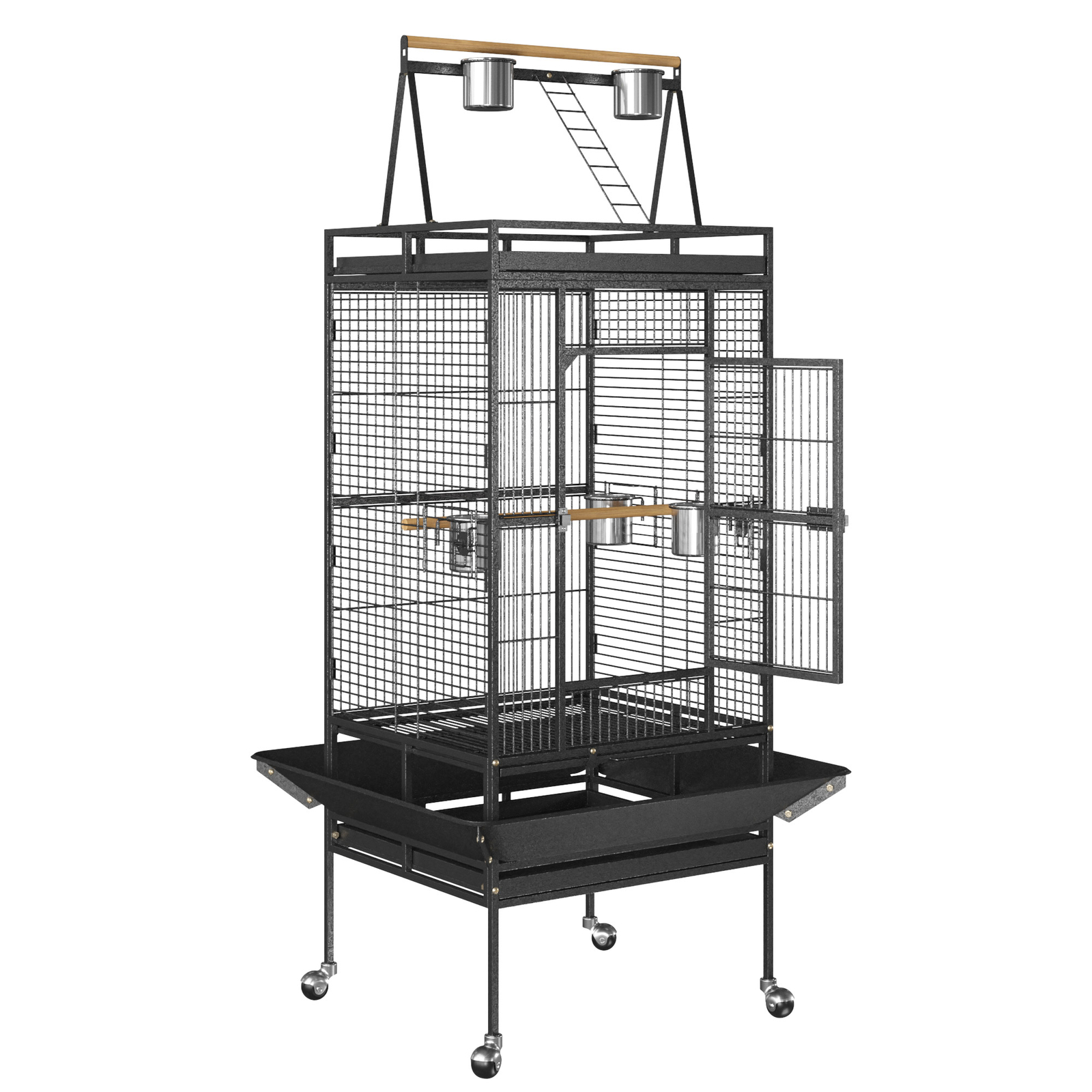 68" Large Bird Cage Play Top Parrot Finch Flight Cage Macaw Cockatoo Pet Supply