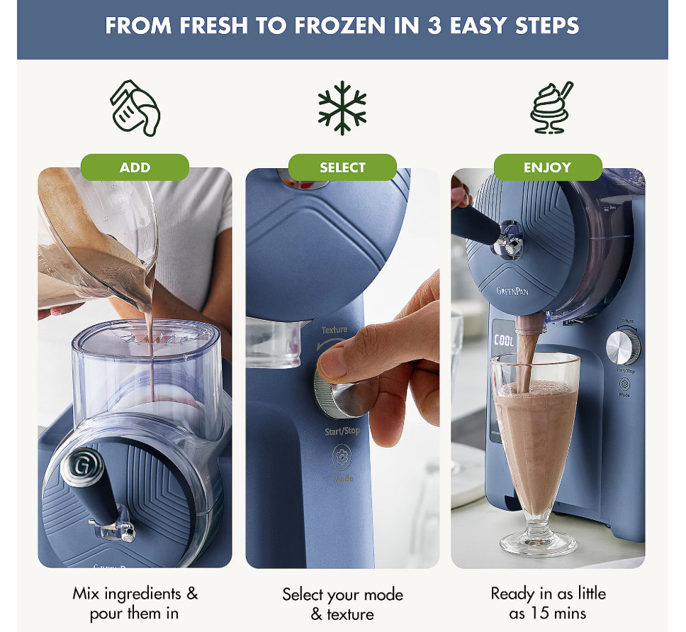 [SALE] GreenPan Frost 6-in-1 Ice Cream & Frozen Drink Maker - NO IMPORT FEES !!