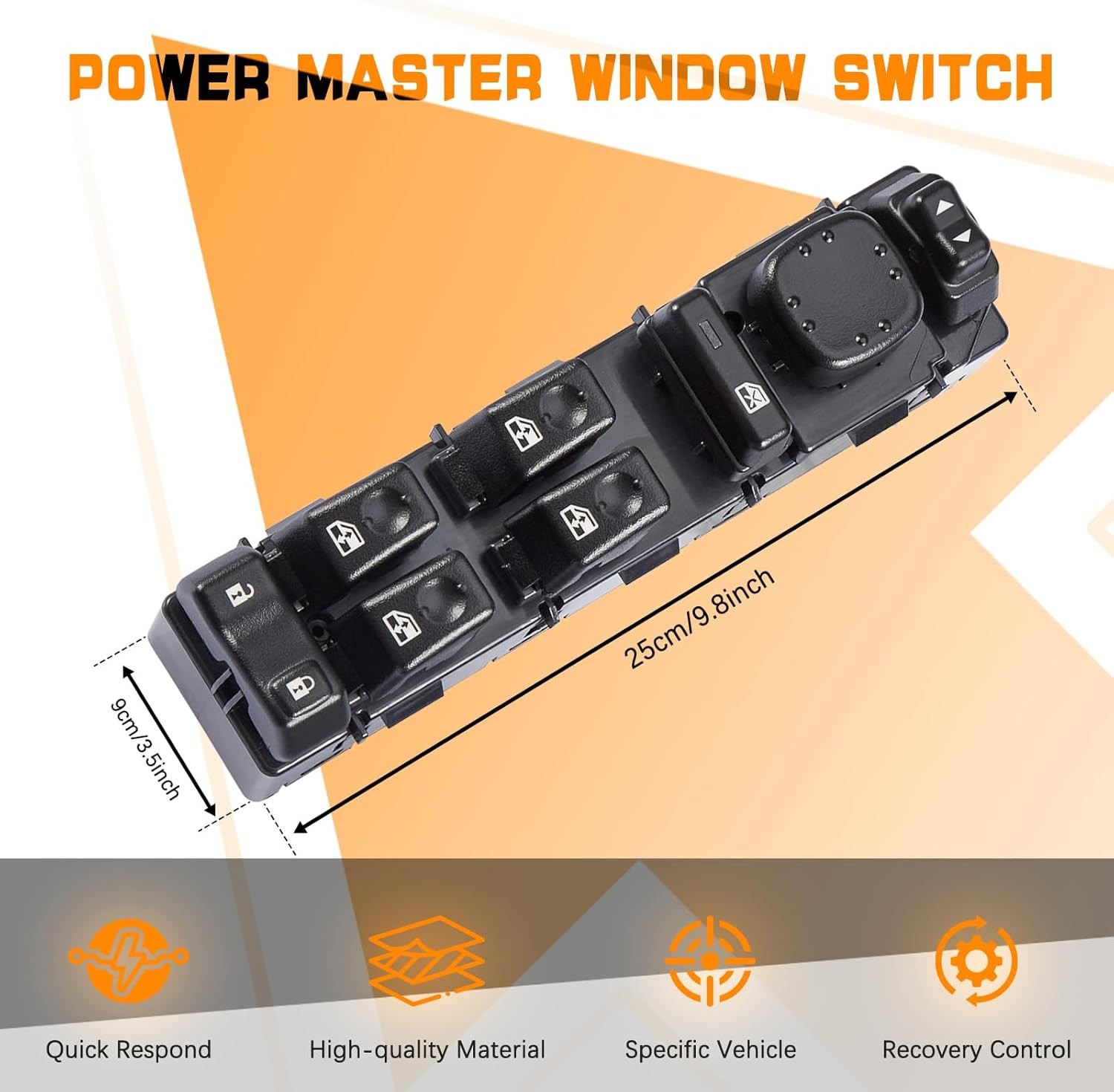 US Front Driver Door Window Control Switch For GMC Sierra 2003-2007 15883323