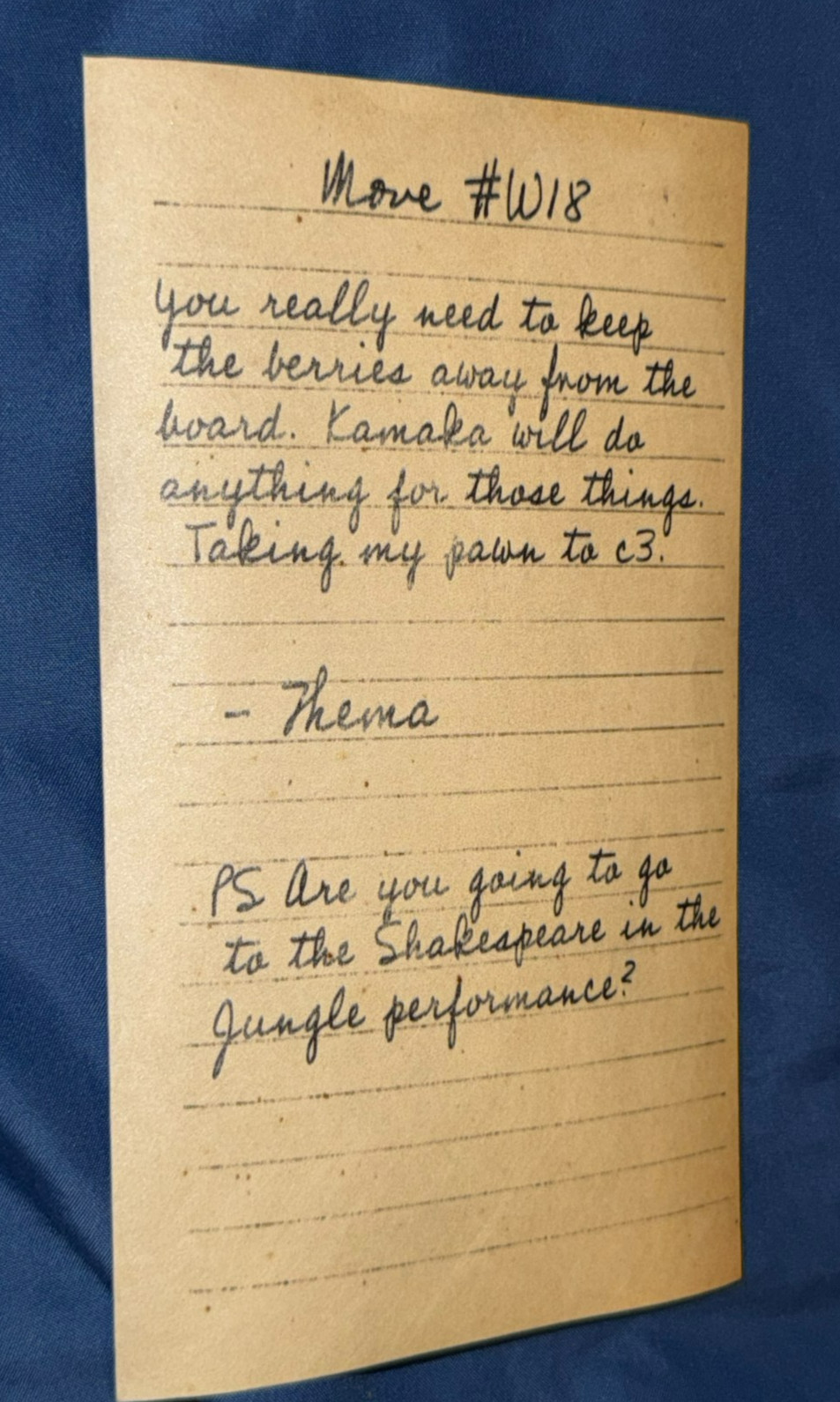 DISNEY ORIGINAL CAST MEMBER PROP ~Jungle Cruise Telegram Letter ADVENTURELAND