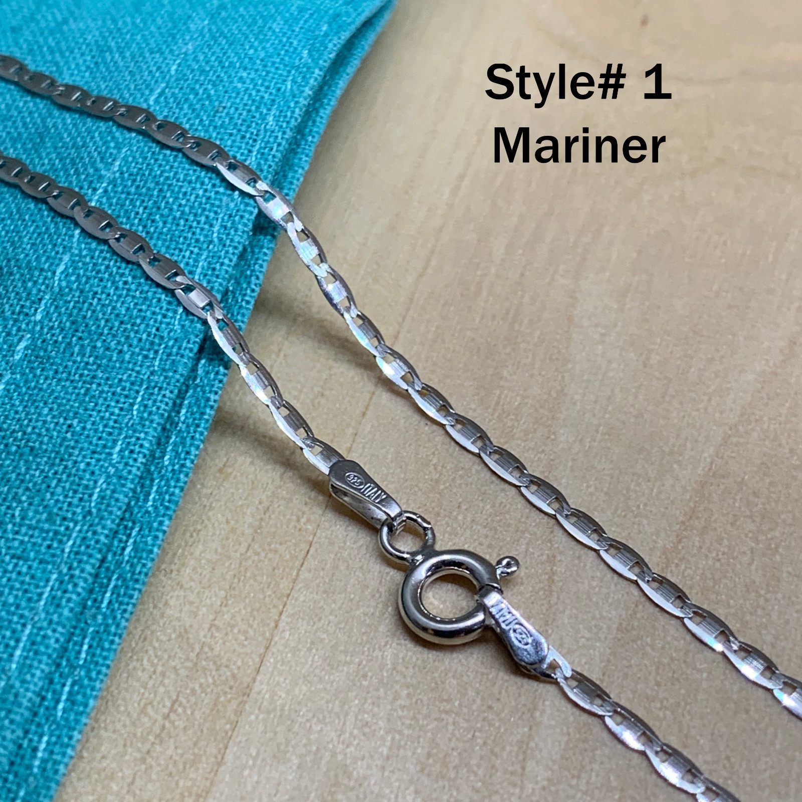 Real SILVER Unique Jewelry SOLID 925 Sterling Silver Chain Necklace Made Italy