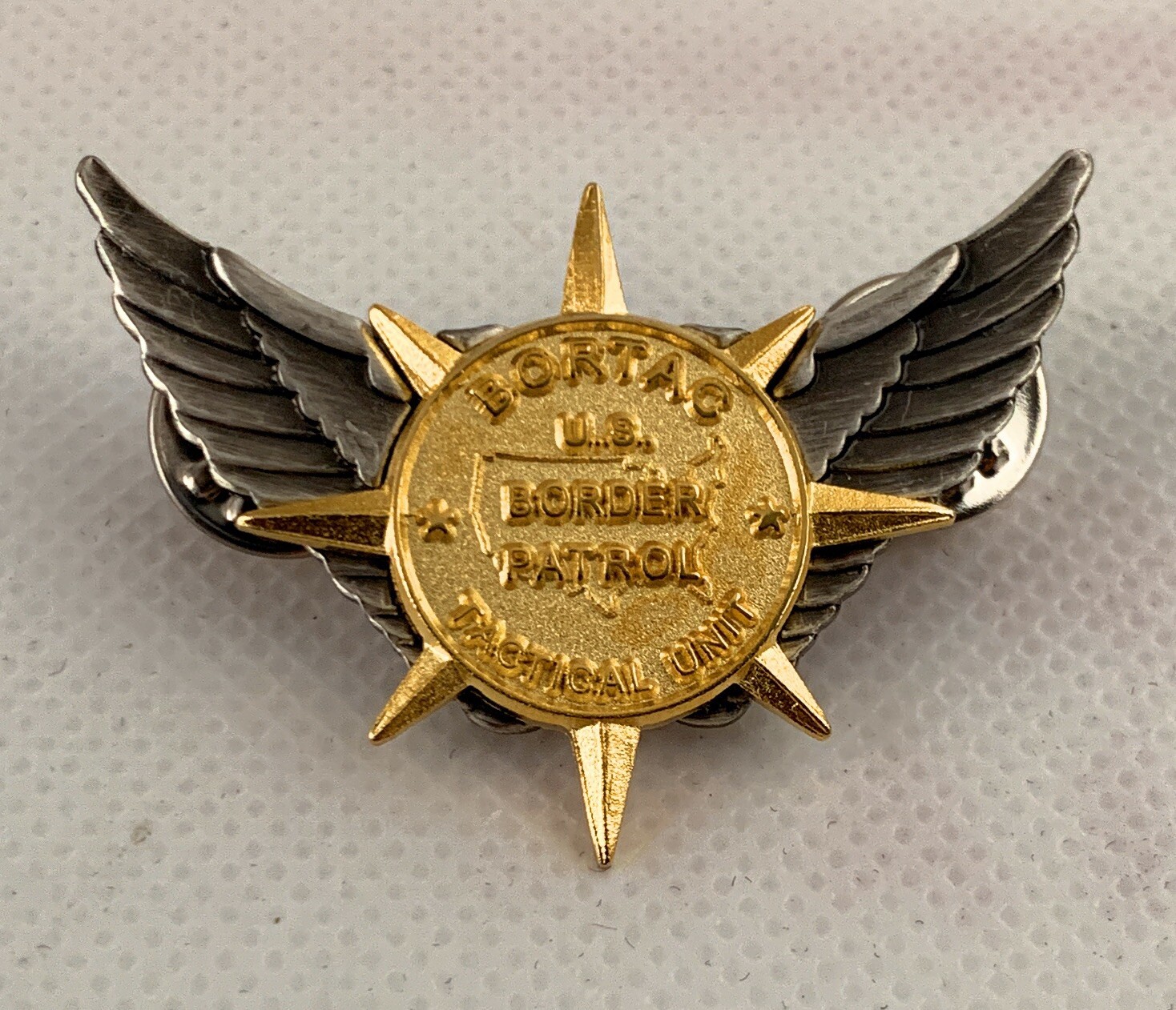 🌟US Border Patrol Tactical Unit BORTAC USBP Qualification Pin, Large 1-3/4"