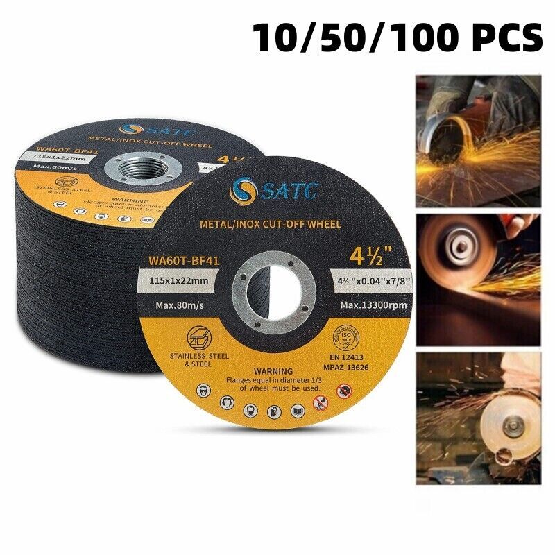 4-1/2" Cutting Disc Ultra Thin Metal 4.5 inch Cut Off Wheels for Angle Grinder