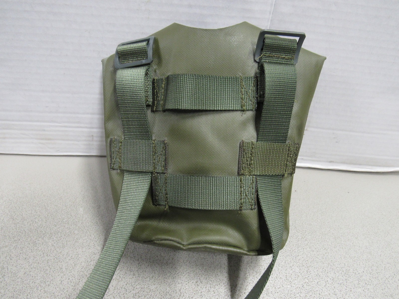 Danish M/45-59 Web Gear Canteen Cover Rubberized New Old Stock OD Green