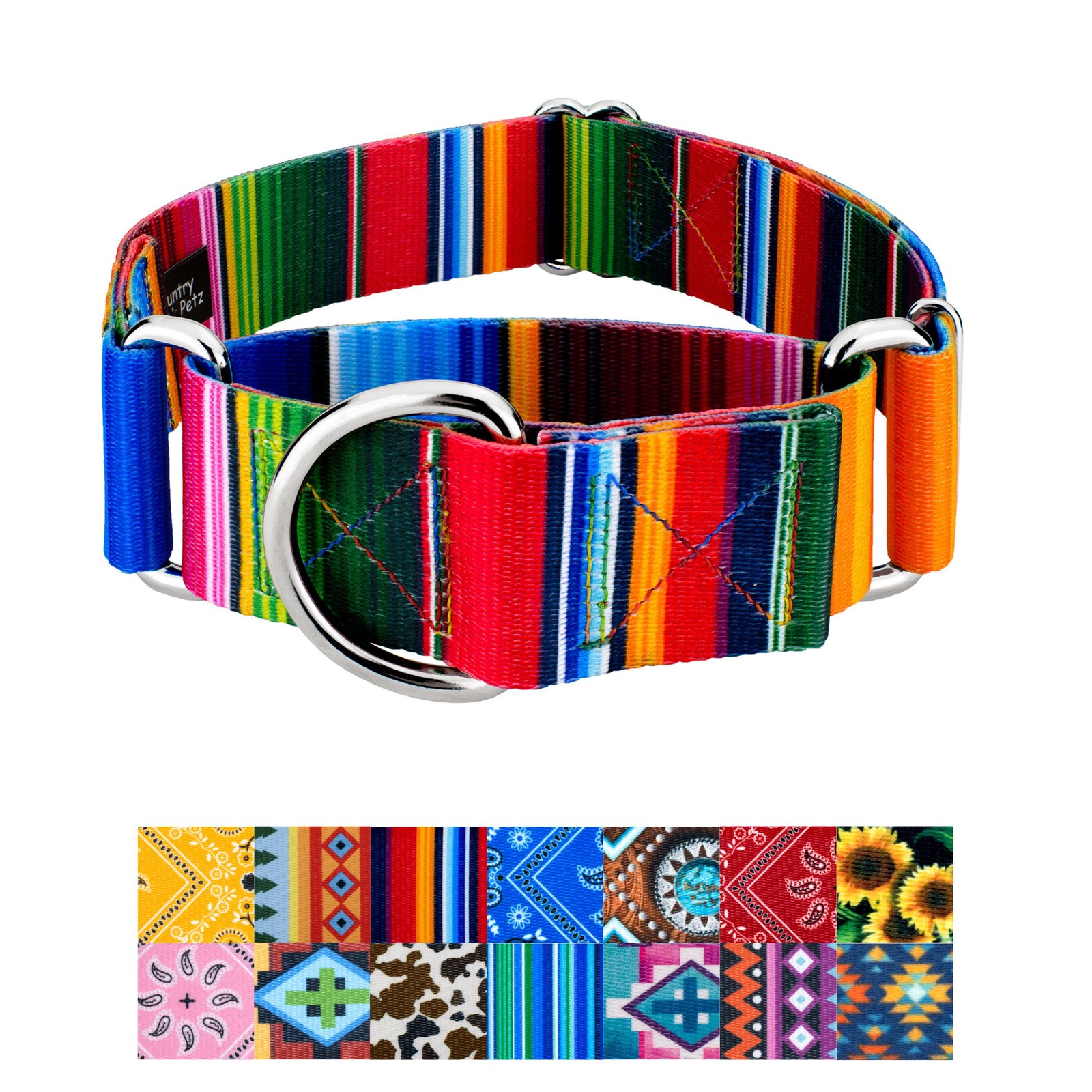 Country Brook Petz® HossFit Jr Wide Martingale Dog Collar