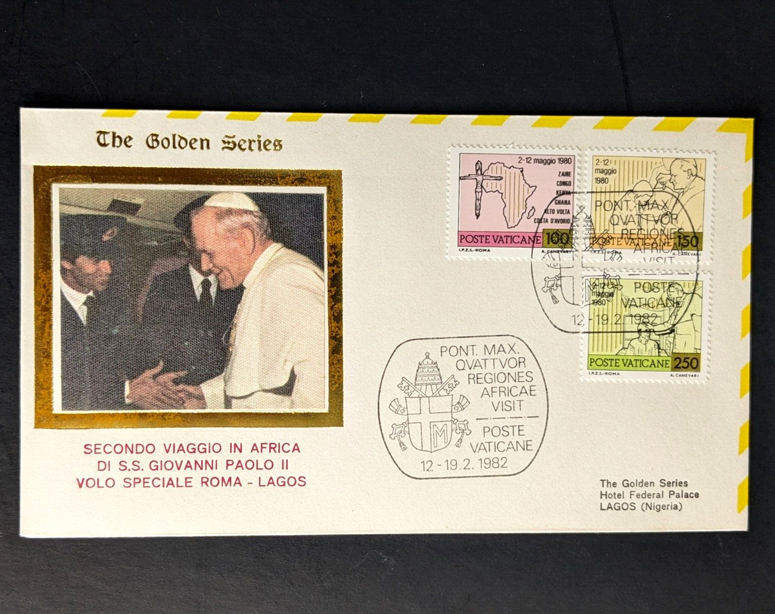 Pope John Paul II, The Golden Series Trip to Africa Nigeria Benin 11 Covers Plus
