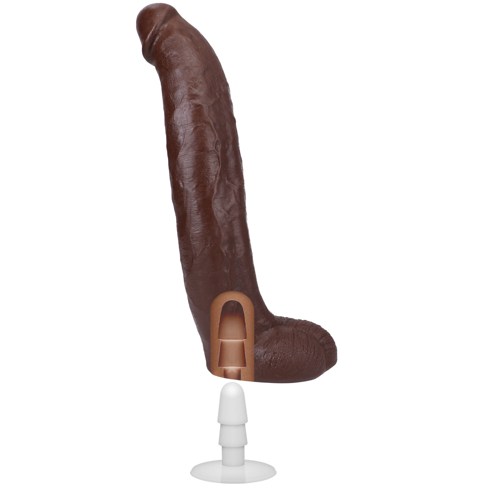 Signature Cocks Ultraskyn Brickzilla Dildo with Removable Suction Cup 13in