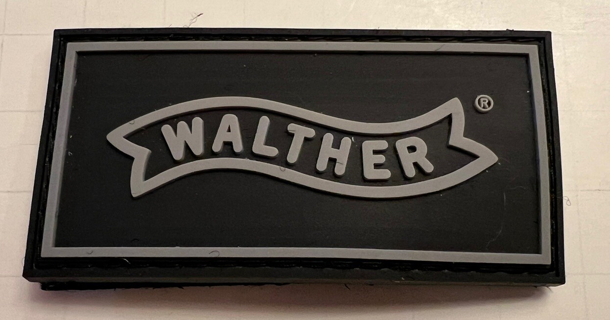 Walther Patch PVC Weapon Tactical Patch Black