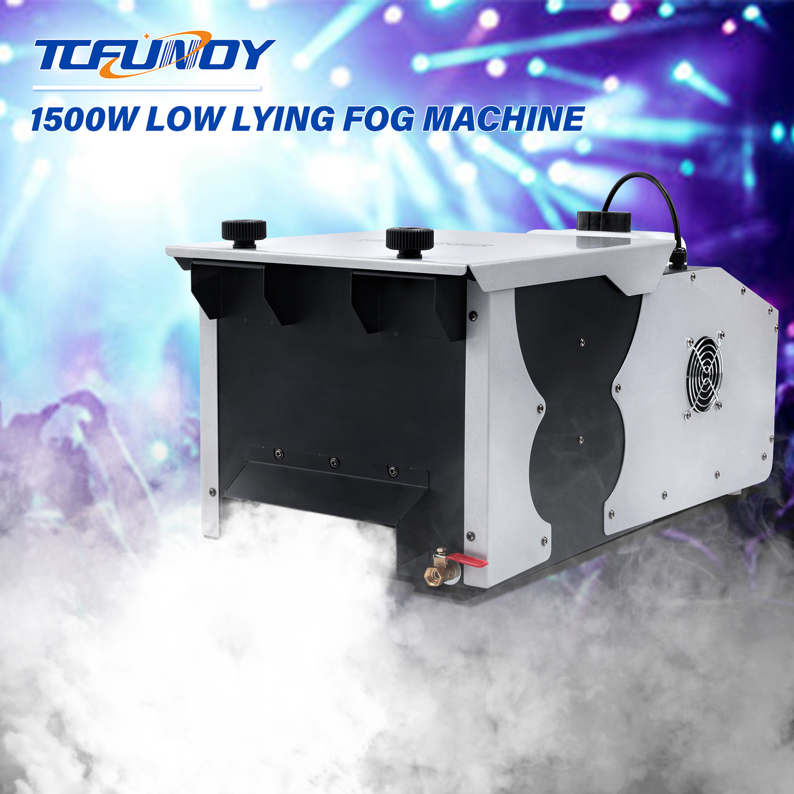 1500W Low Lying Smoke Fog Machine DJ Stage Dry Ice Ground Fogger With Remote US