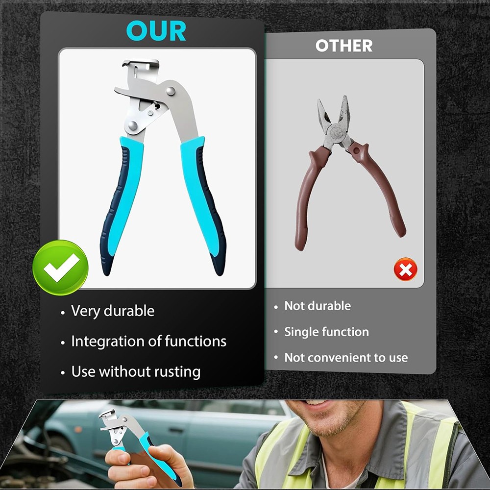 Car Clip Removal Pliers Auto Trim Door Panel Fastener Remover Lever Tool Durable