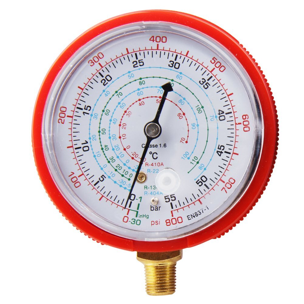 2PCS Air Conditioner AC A/C Low + High Pressure Gauge