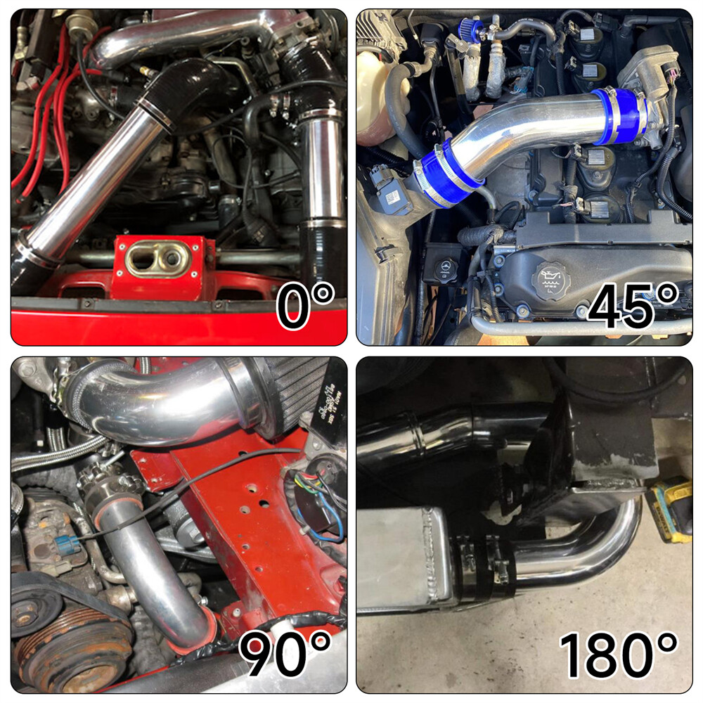 76mm 3" Inch 90 Degree Elbow Aluminum Turbo Intercooler Pipe Piping Tubing SL