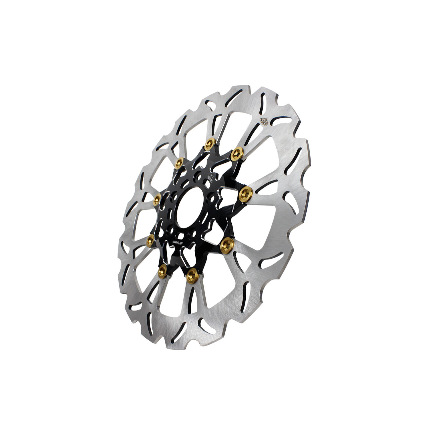 Black Gold Big Floating Front Brake Rotor for Harley Fat Bob Low Rider/ST FXDRS