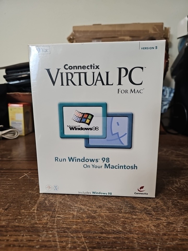 Connectix Virtual PC  Runs Windows 98 On Macintosh. Sealed