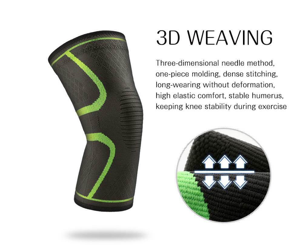 Knee Sleeve Compression Brace Support For Sport Joint Pain Arthritis Relief