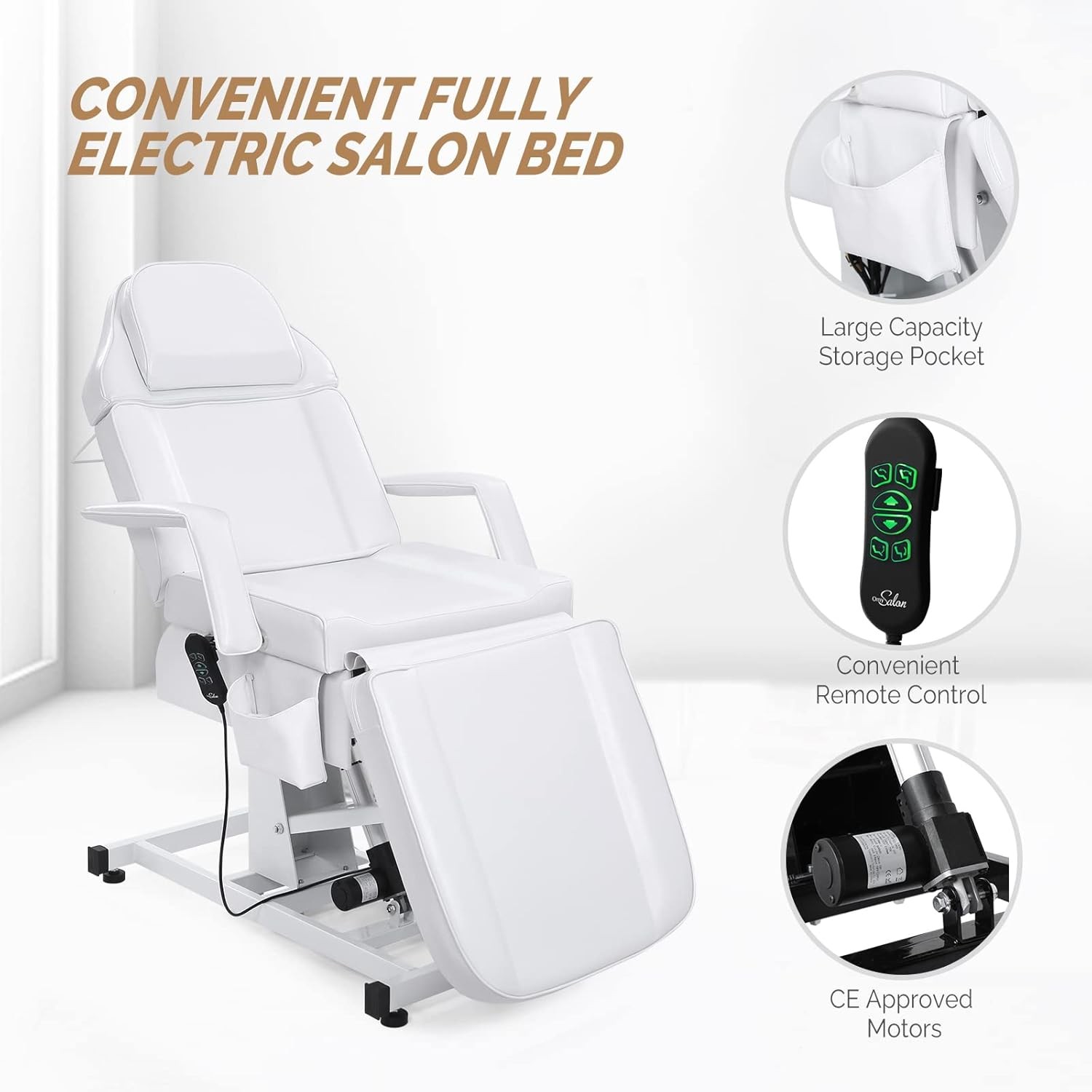 Fully Electric Salon Facial Bed Multi-Purpose Massage Tattoo Chair for Beauty