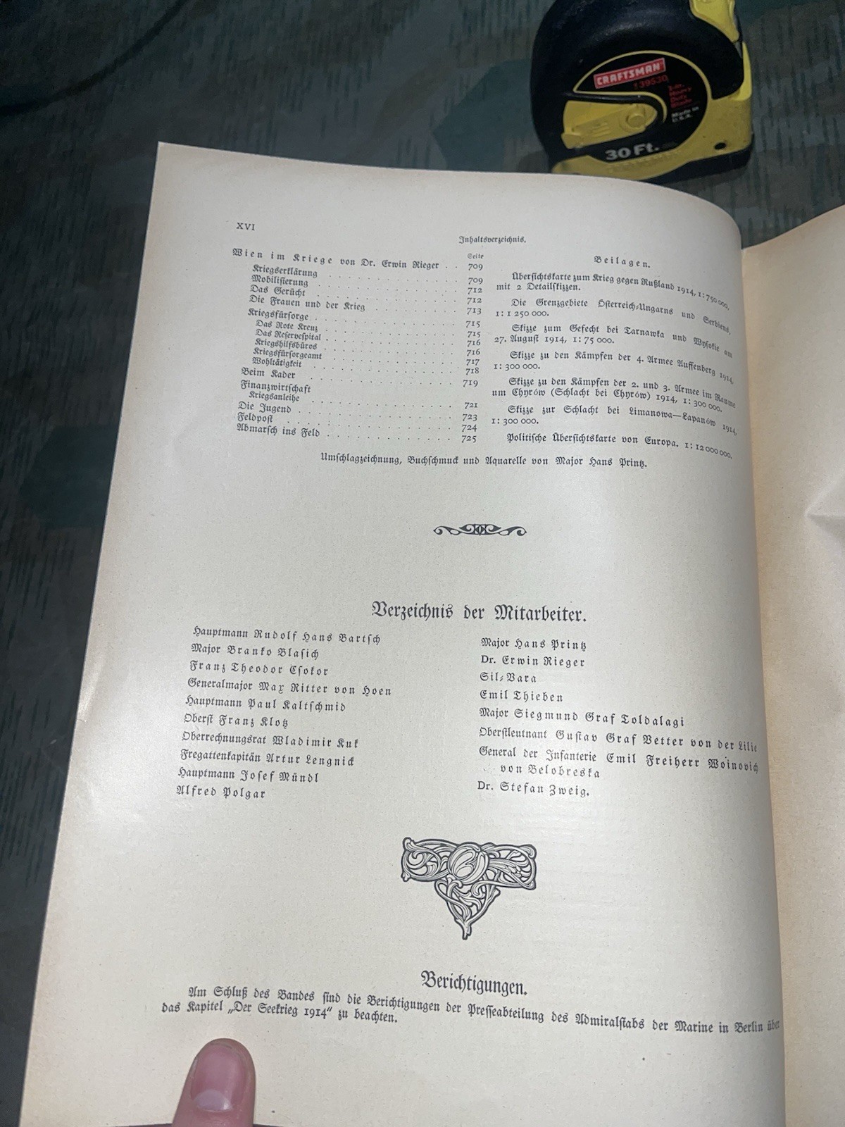 WW2 German Era Original Die Geschichte Des Weltkriegs Book #1 on German Military