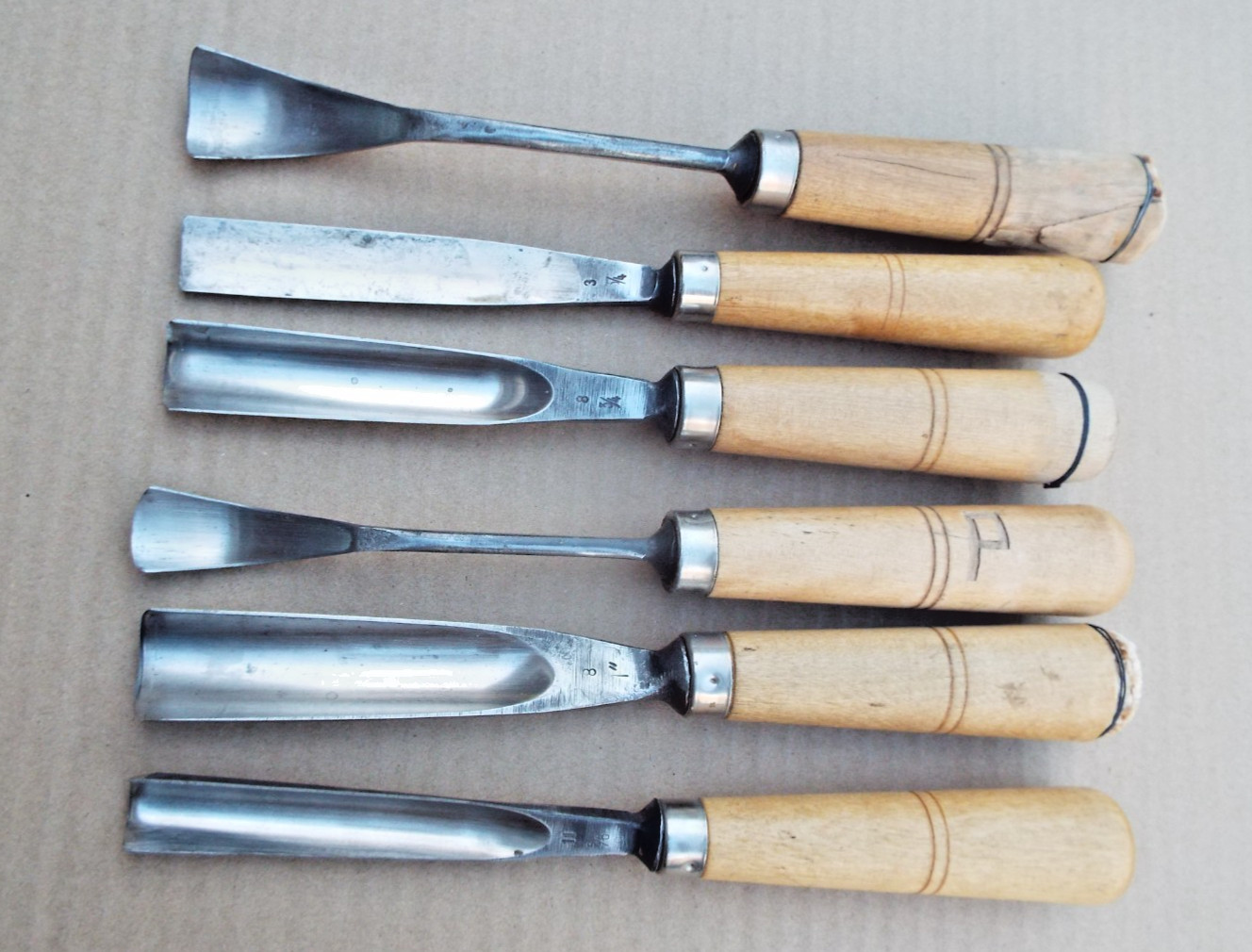 Sculpture Associates Germany Vintage Carving Tool Gouge Chisel Set