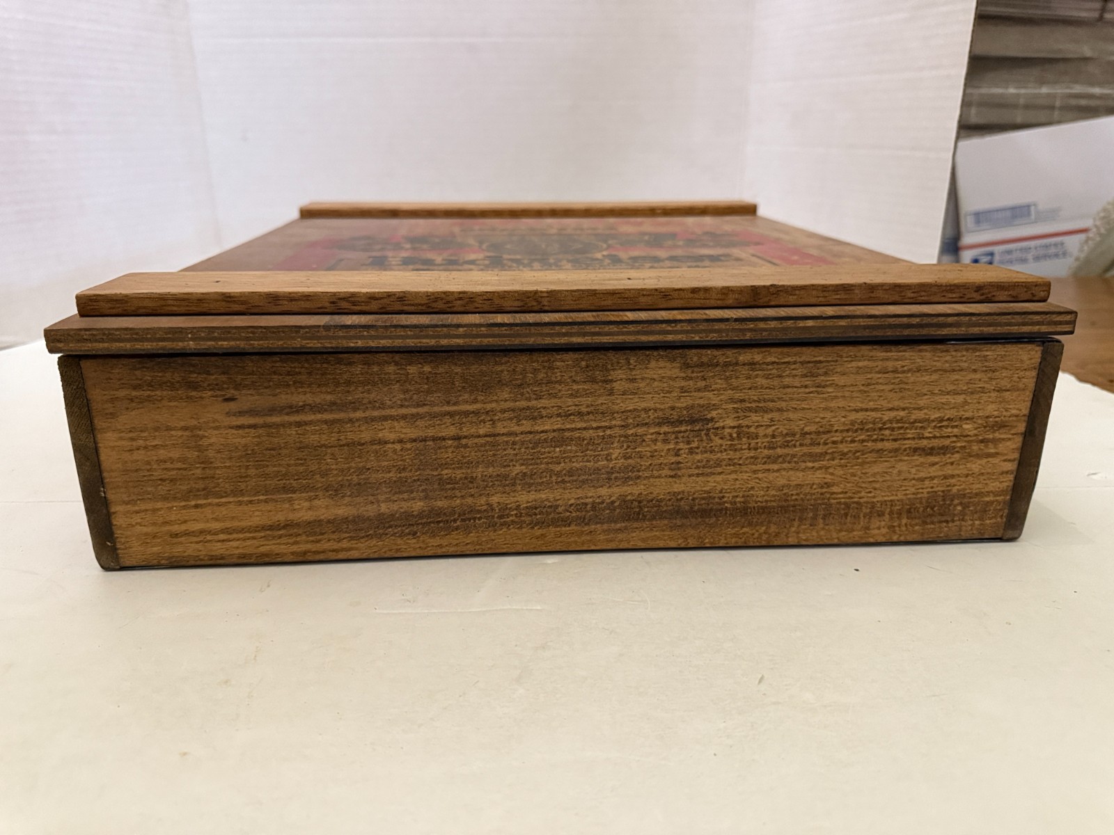 Vintage Editions Taylorsville NC Wooden Budweiser Divided Crate Box Shadowbox