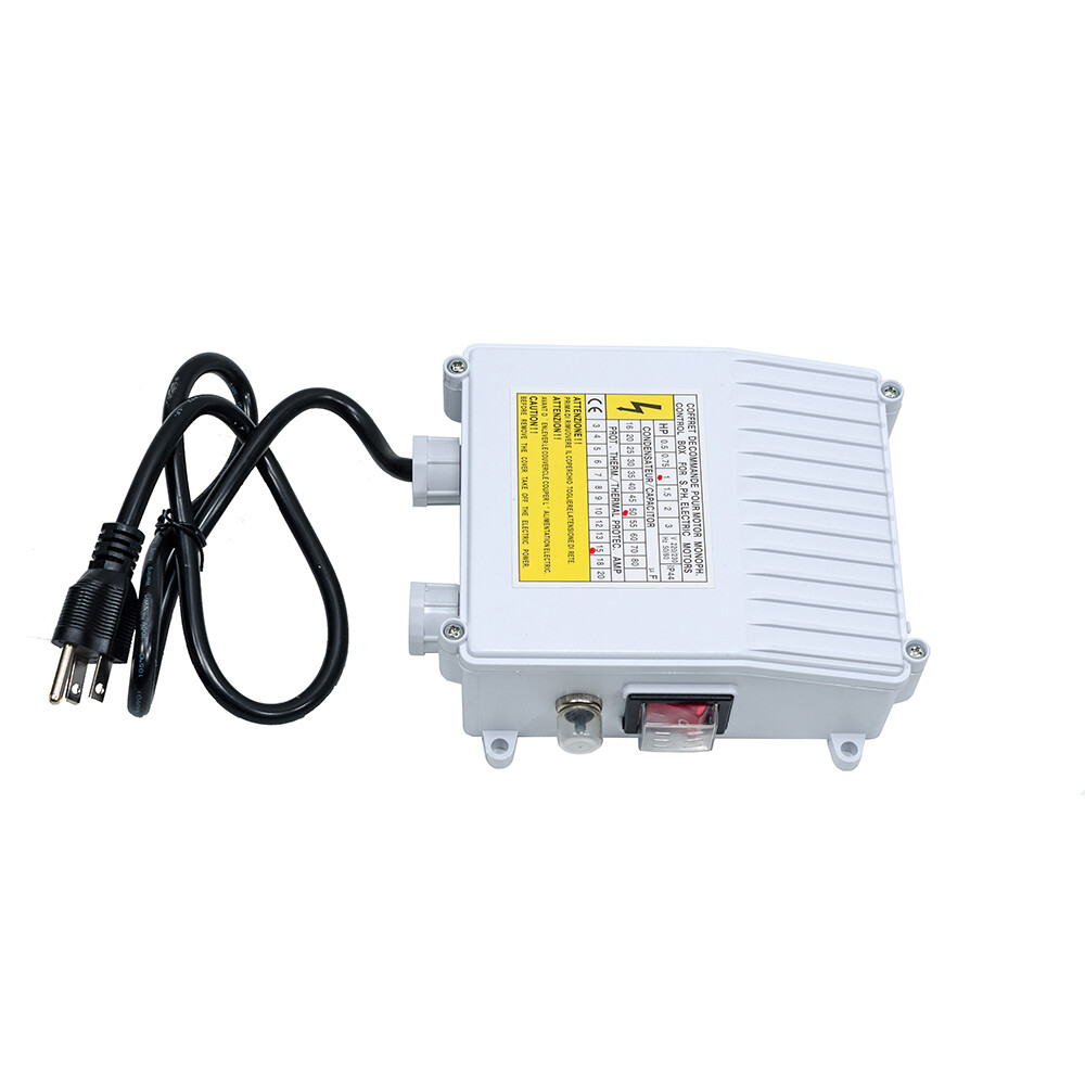 4''Deep Well Submersible Pump 1HP 207' 33GPM 110V Stainless Steel w/ Control Box