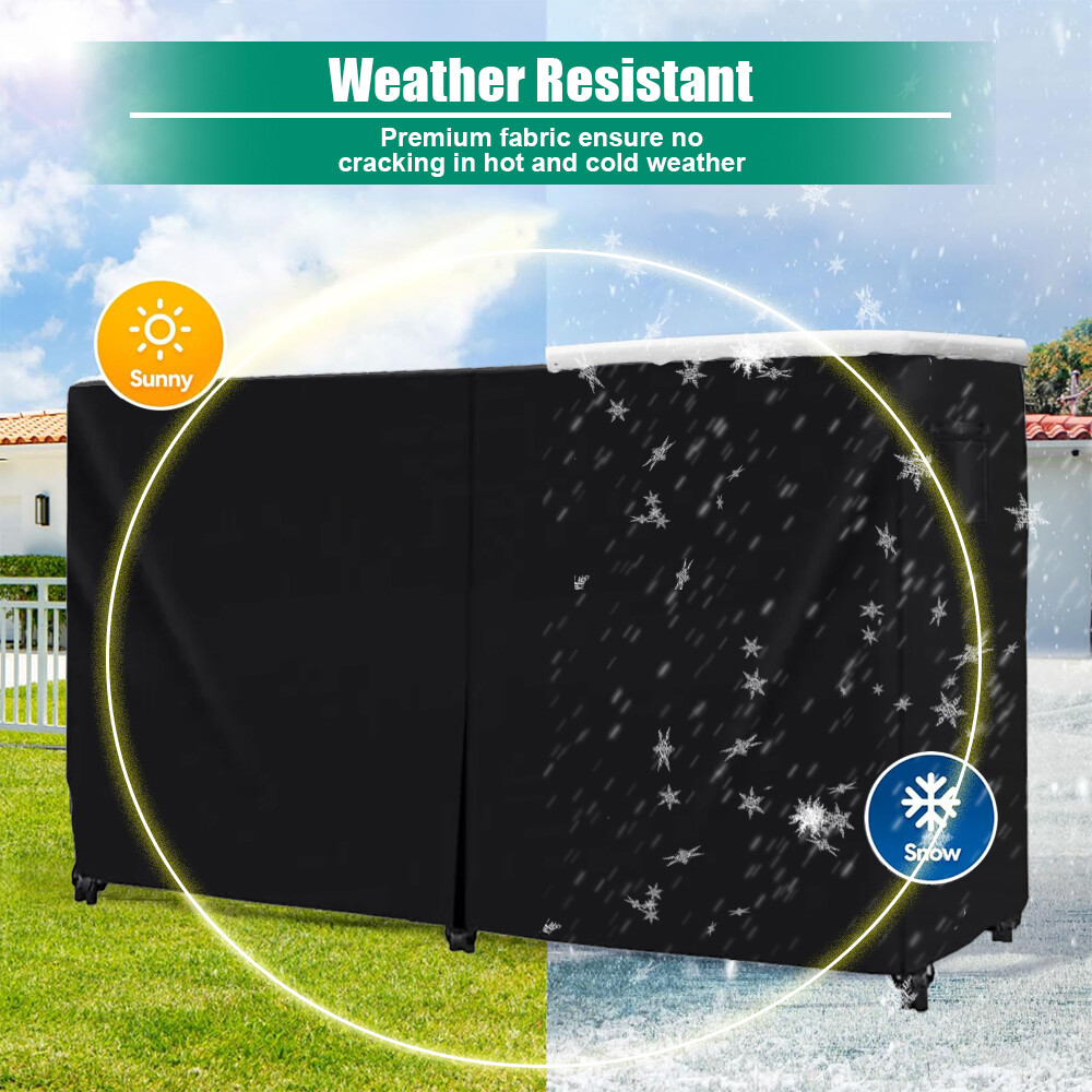 8FT Firewood Log Rack Cover Waterproof Heavy Duty Outdoor Wood Holder Protector