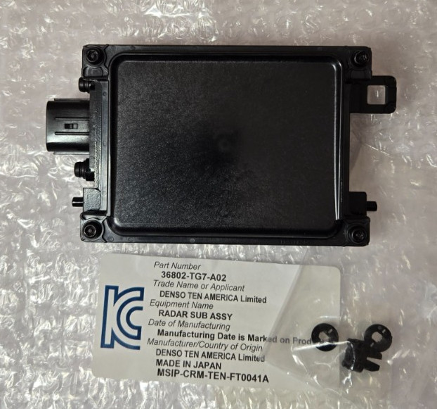 * OEM Part No. 36802-TG7-A02 * Radar Sub-Assembly Sensor - Genuine HONDA
