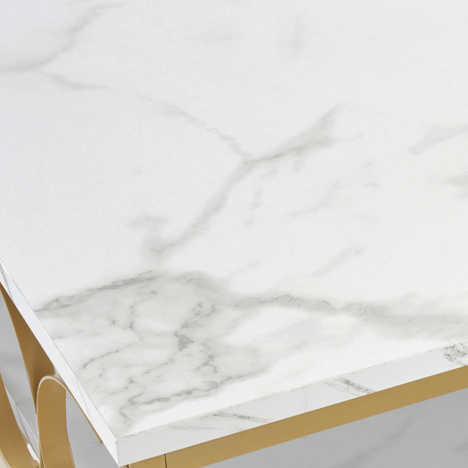 Double Manicure Table 2 person,Nail Station Marbling Texture with Storage Drawer