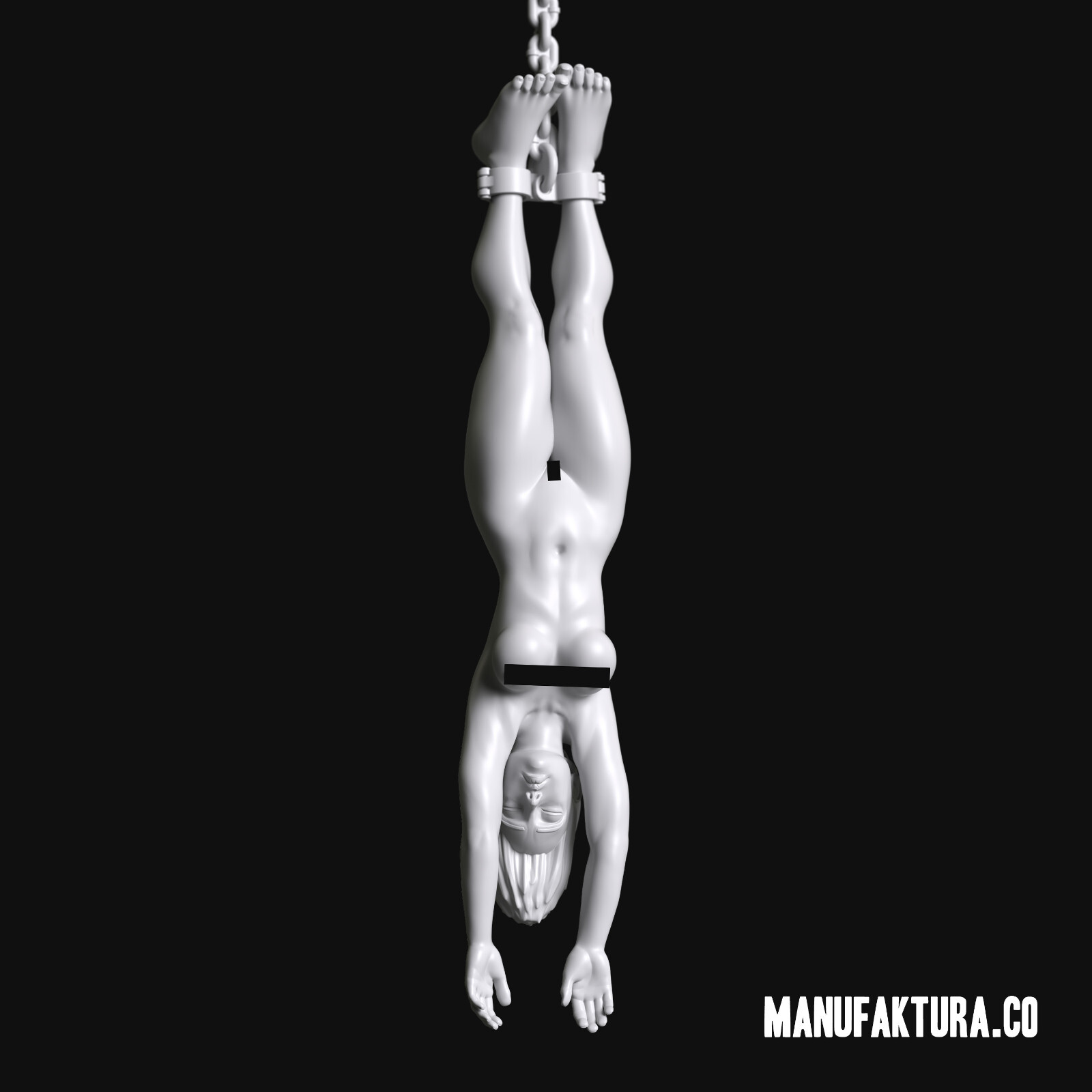 Hanging Prisoner Girl 152 - 28mm Scale Resin Miniature by Manufaktura Miniatures