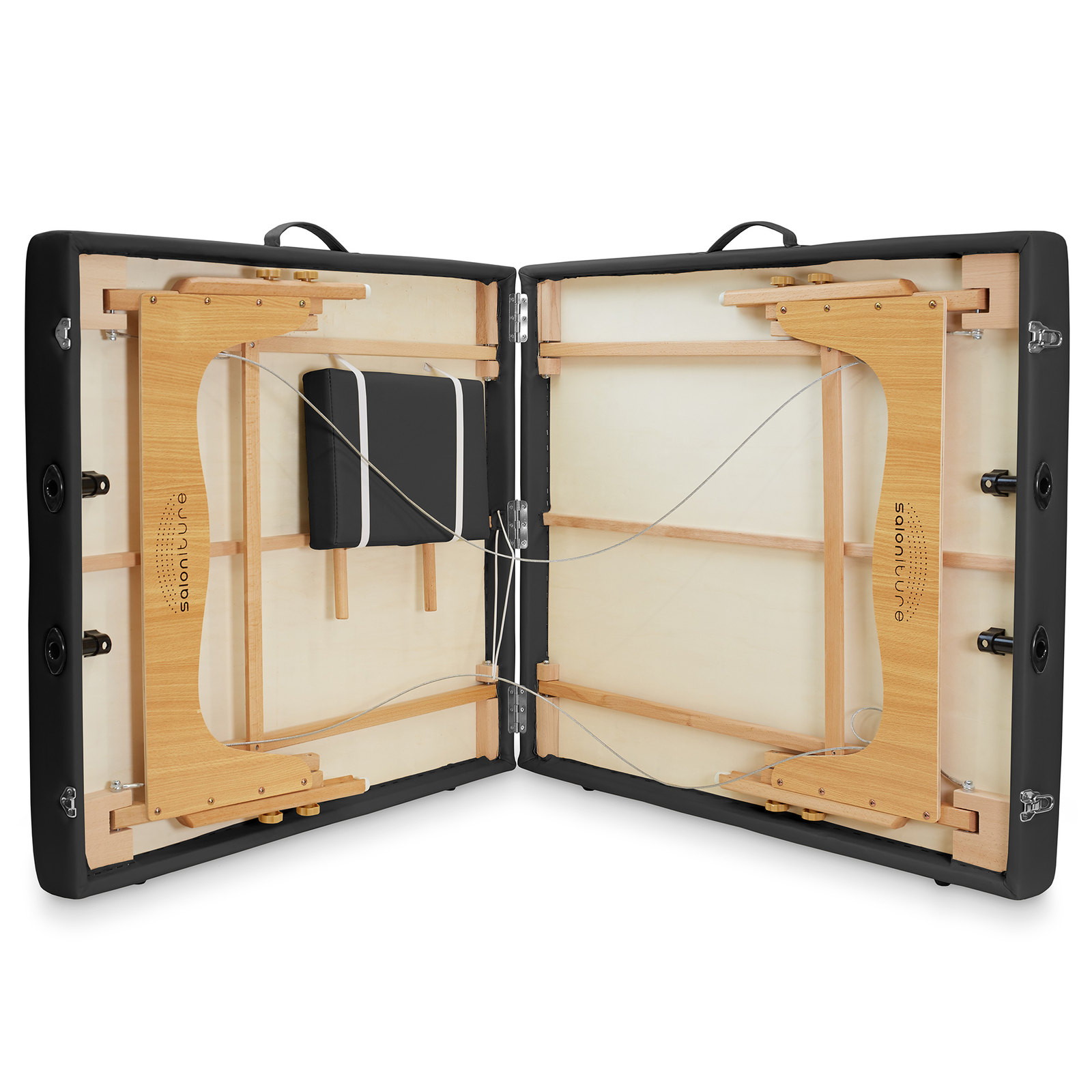 Portable Physical Therapy Massage Table - Stretching Treatment - Black