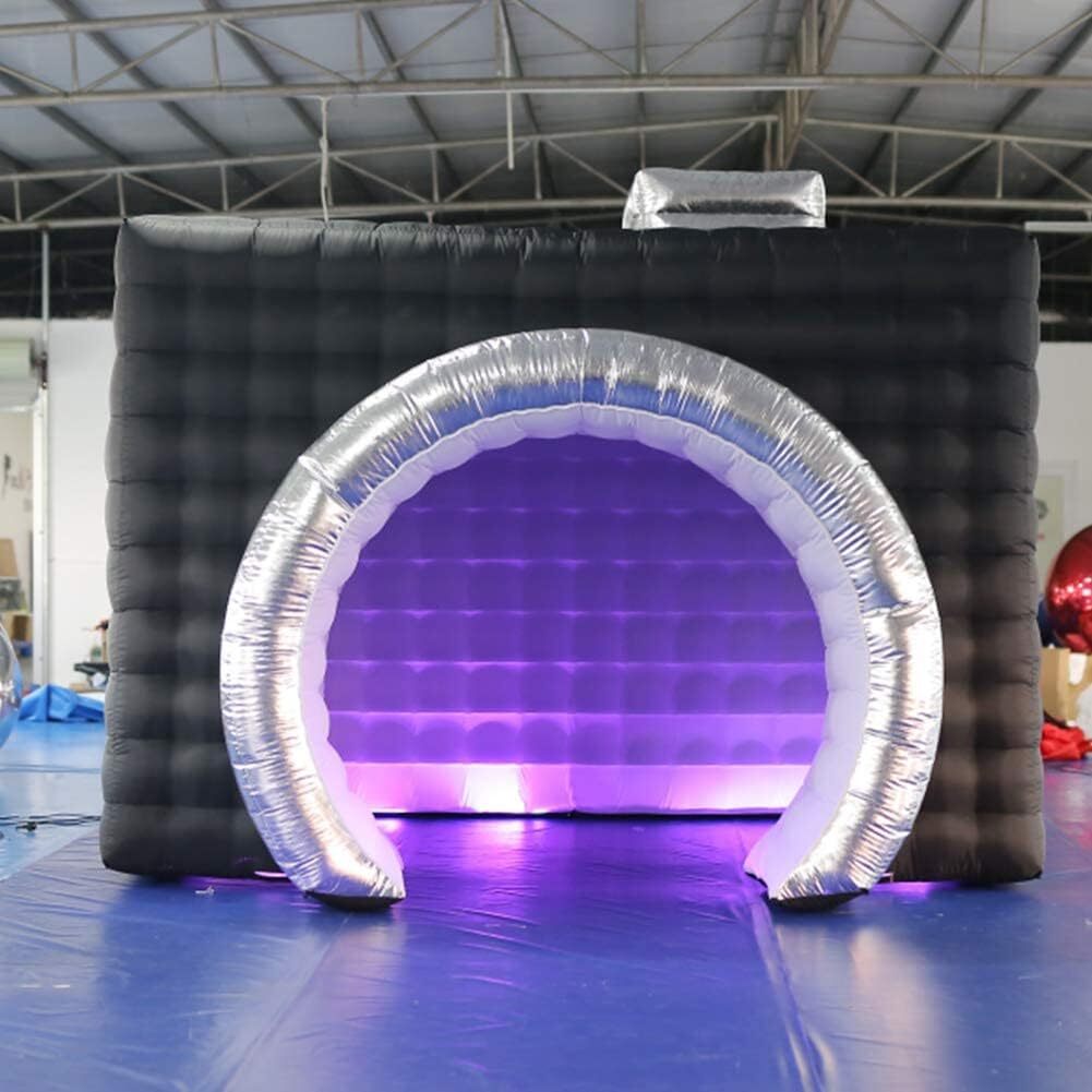 Inflatable Photo Booth Enclosure Camera Shaped Cube Tent Backdrop for Event Show